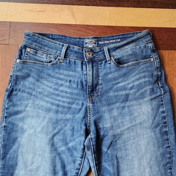 Signature by Levi Strauss Gold Label Mid-Rise Boot Cut Jeans Size 31 - Picture 5 of 16
